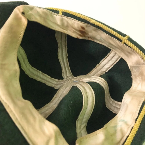 Vintage 60s Wolf Cub Scouts Cap Kids  Boy Scout Stains No Size - Picture 11 of 14